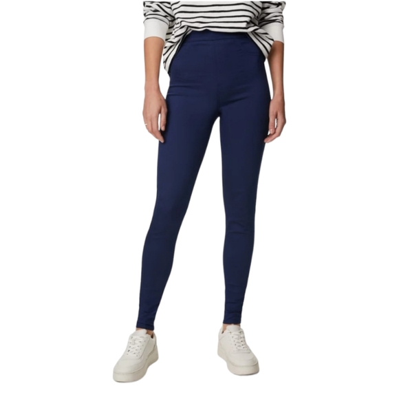 M&S COLLECTION Women's Elasticized High-waisted Eco-dyed Jeggings sz 8 Long - Picture 2 of 9